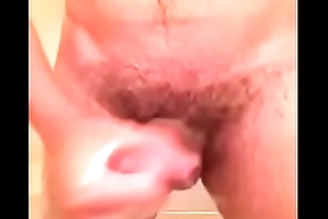 Solo masturbating by way of the shower