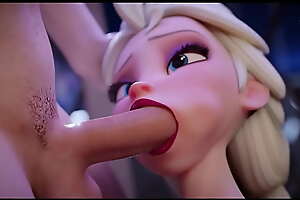 Elsa frore mamando una gran verga como le gusta