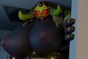 Orisa goes into horny mode and wants your cum