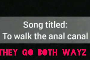 Music sampling 'to walk the anal canal '