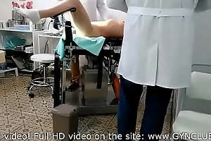 Orgasm for mature woman on gyno chair