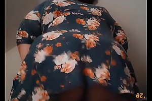 BBW's ass in like manner from under say no to glad rags