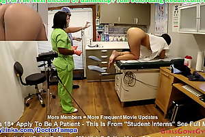 $CLOV - Nurse Lenna Lux Examines Standardize Patient Stefania Mafra While Doctor Tampa Watches On tap near 1st Day be advisable for Student Clinical Rounds On tap GirlsGoneGyno.com