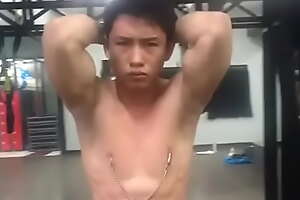 Asian boy indonesia manful nipple prop to pain