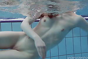 White swimsuit with tattoos indulge Roxalana Cheh underwater